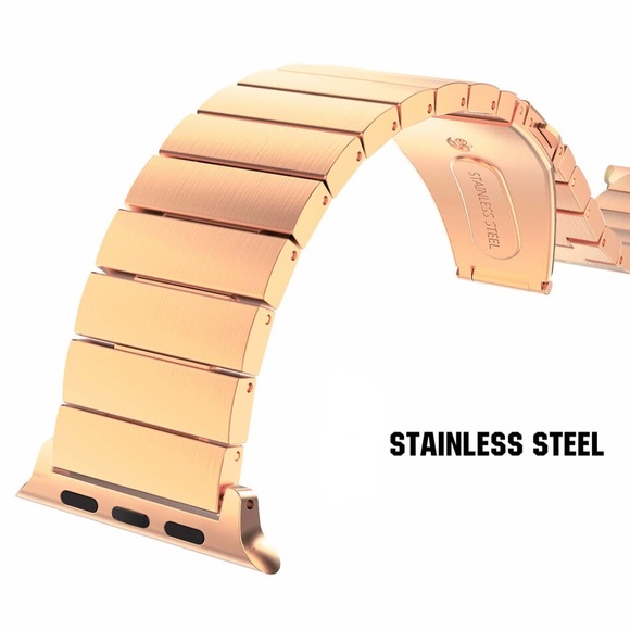 NEW GOLD Stainless Steel Metal Band Apple Watch 38/40/41mm Adjustable - Picture 4 of 15